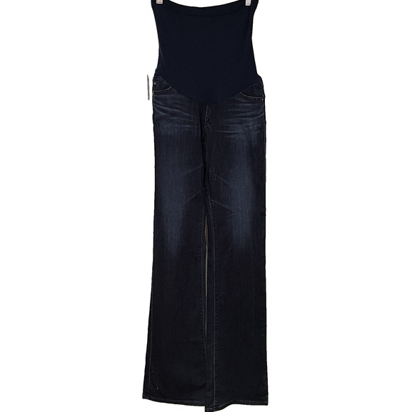 Adriana Goldschmied Maternity Jeans 26R 30x32 Secret Fit Belly Boot Cut Dark - Picture 1 of 12